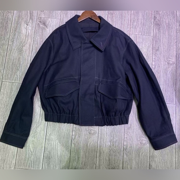 Lemaire Short Blouson Cream White - Picture 5 of 6